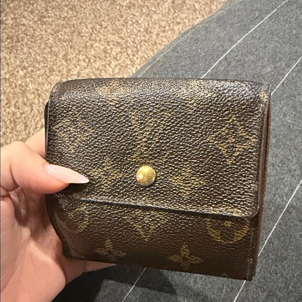 Louis Vuitton Monogram Canvas Wallet in Brown and Gold